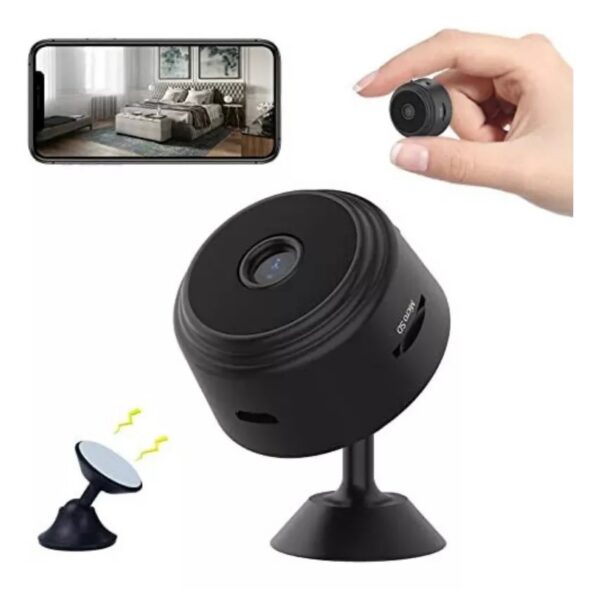 Mini Cámara Espía Inalámbrica Wifi Infrarrojo Imán Ipc-na9