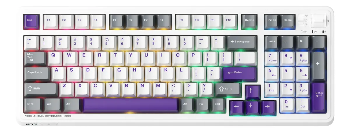 Teclado Mecánico Machenike Kg98 Inalámbrico Bluetooth Rgb